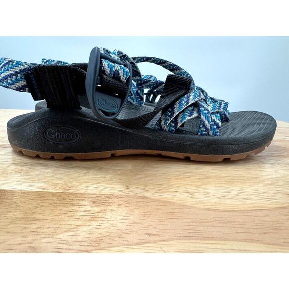 CHACO Z/Cloud X2 J107232 Womens US 7 Strappy Shoes Navy Blue Casual Thong Sandal - Picture 3 of 6